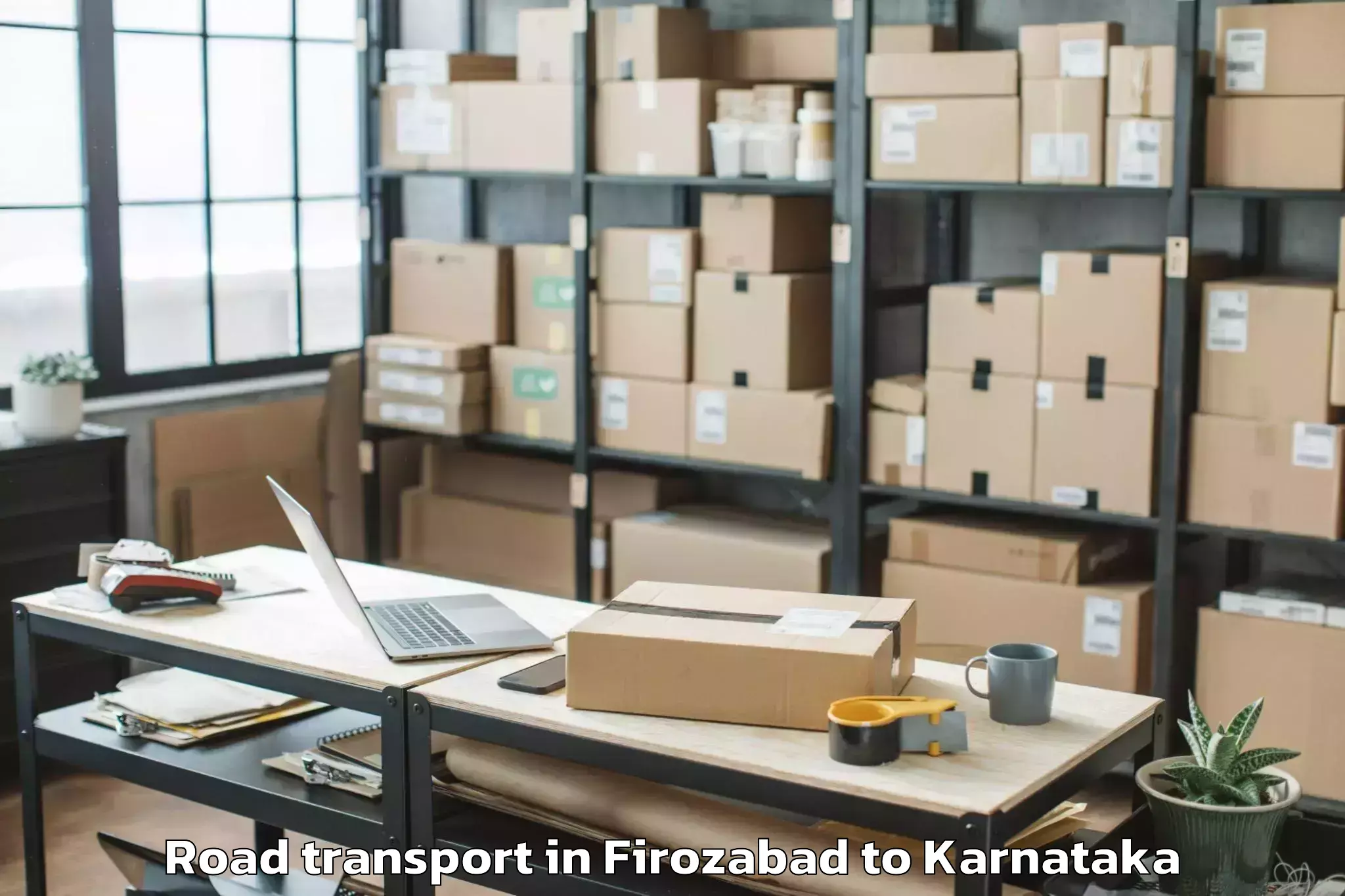 Professional Firozabad to Honnali Road Transport